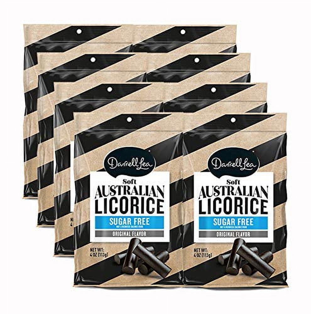 Darrell Lea Sugar Free Black Soft Australian Made Licorice 4oz (8) Bags