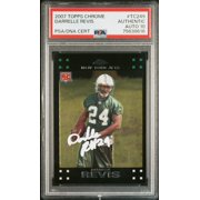 Darrelle Revis 2007 Topps Chrome Signed Rookie Card #TC249 Auto Graded PSA 10 B