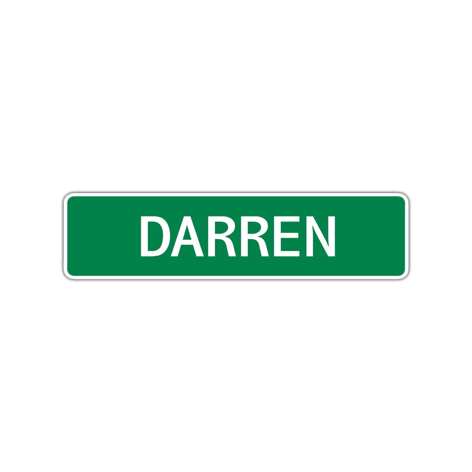 Darren Boys Children Name Letter Printed Label Indoor Outdoor Unique ...