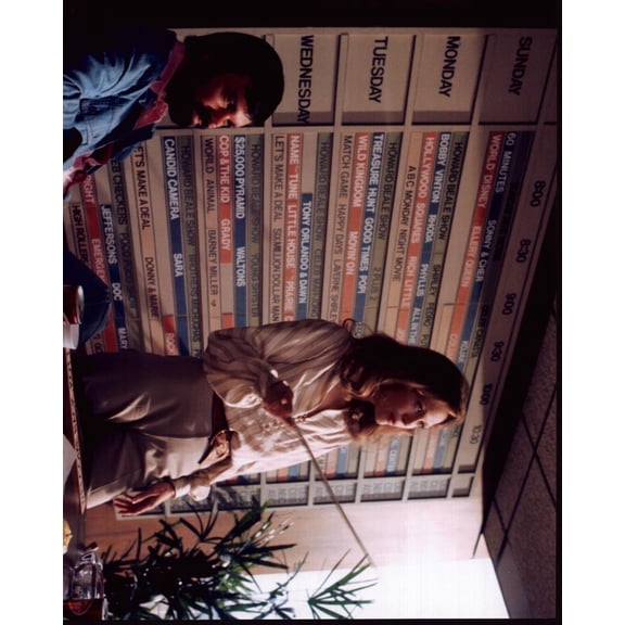 Darryl Hickman And Faye Dunaway In Front Of Schedule In Network Photo Print (8 x 10) - Item # MVM56188