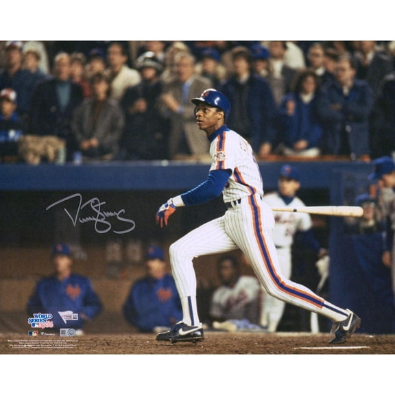 Darryl Strawberry New York Mets Autographed 16" x 20" 1986 World Series Hitting Photograph - Fanatics Authentic Certified
