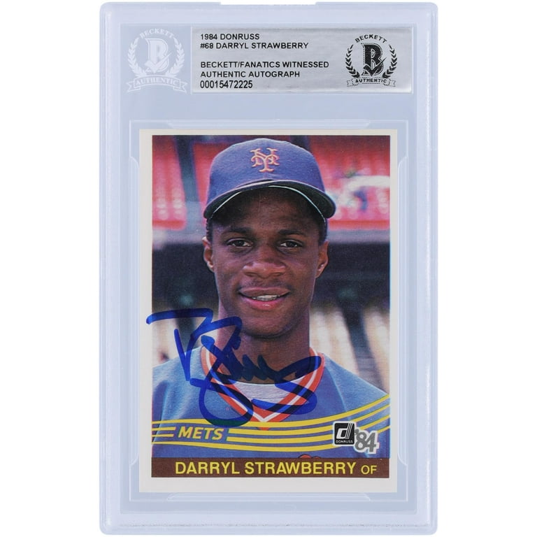 Darryl Strawberry New York Mets Autographed 1984 Donruss #68
