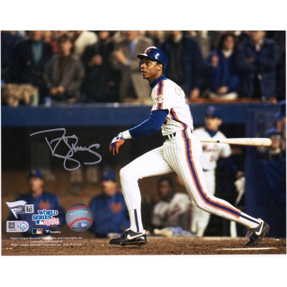 Darryl Strawberry New York Mets Autographed 8" x 10" 1986 World Series Hitting Photograph - Fanatics Authentic Certified