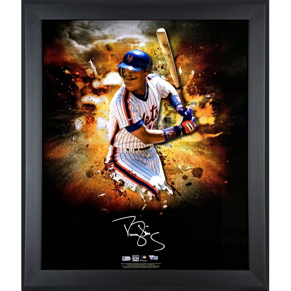 Darryl Strawberry New York Mets Framed Autographed 20" x 24" In-Focus Photograph - Fanatics Authentic Certified