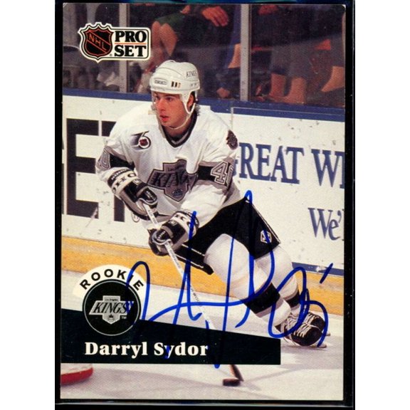 Darryl Sydor Card 1991-92 Pro Set #542 Signed COA JSA