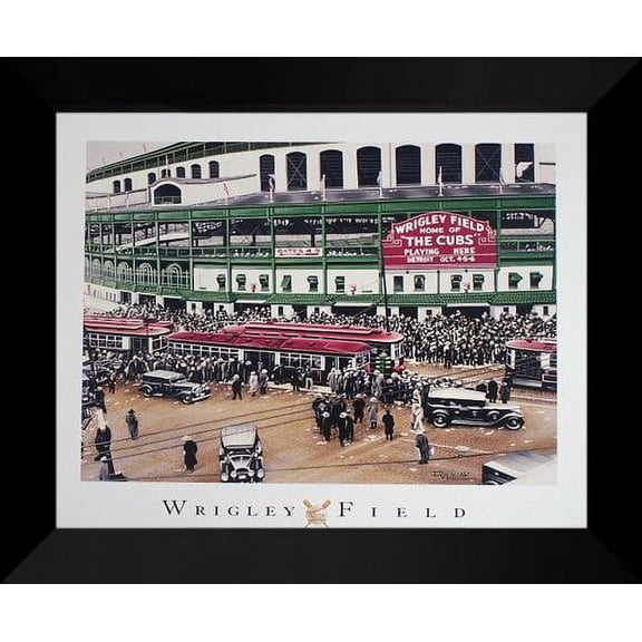 Darryl Vlasak FRAMED Art Print 20x24 "Wrigley Field"