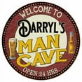 thumbnail image 1 of Darryl's Man Cave 12" Round Metal Sign Kitchen Bar Wall Décor 200120035265, 1 of 1