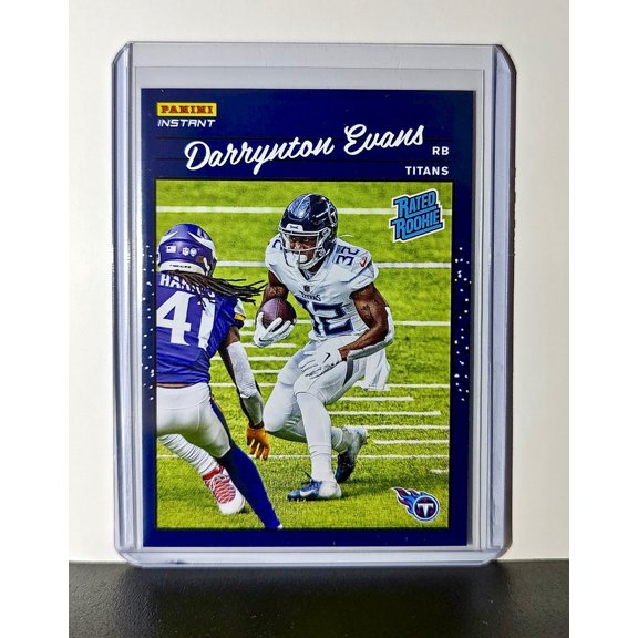 Darrynton Evans Rookie 2020 Panini NFL #33 Rated Rookie Card Tennessee Titans