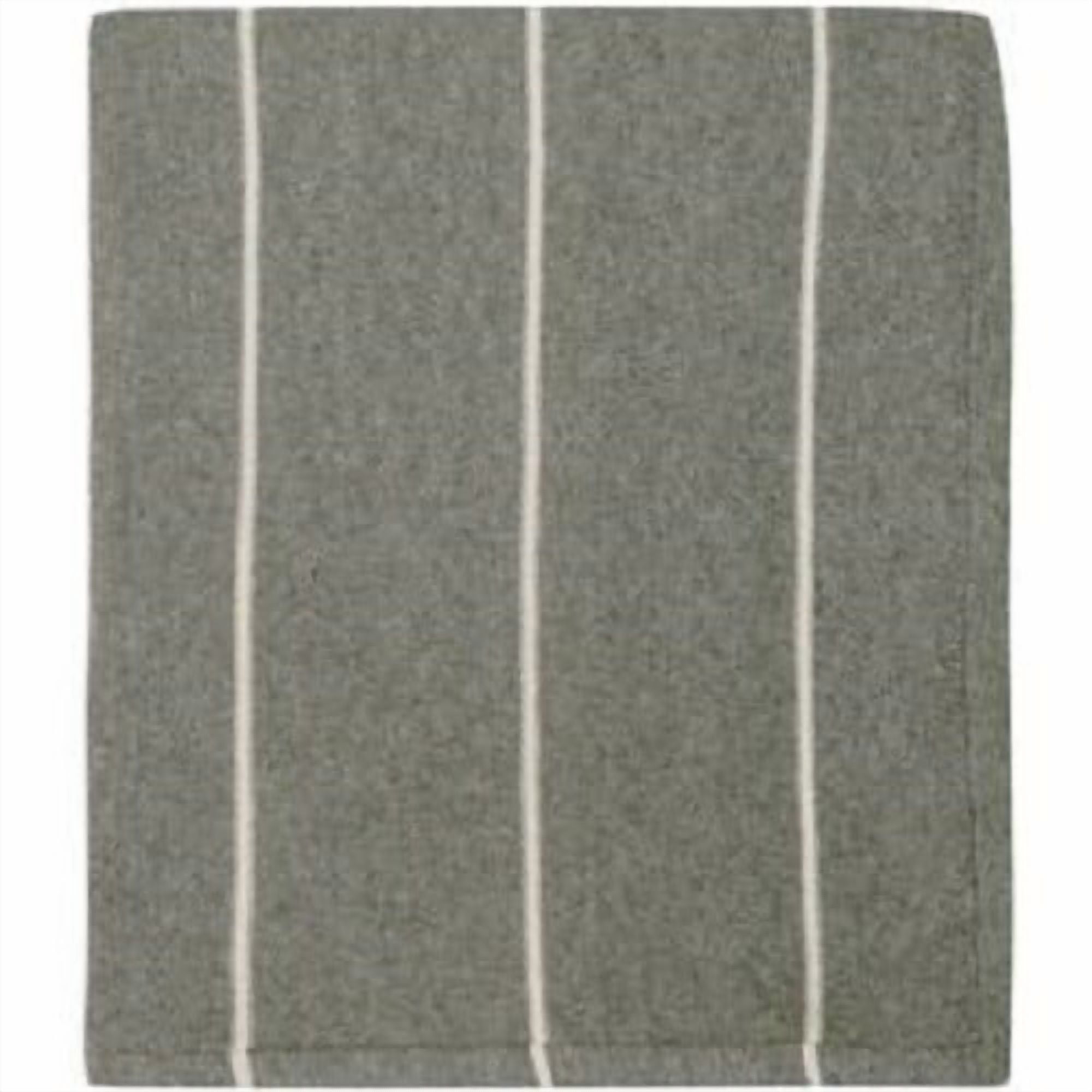 Darrzi 100% Cotton Light Throw Gray with White Stripes - Walmart.com