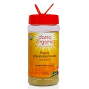 Darsa Organics Coriander Powder 7 oz PET Jar | Aromatic Ground Dhaniya | USDA Organic | Kosher | Non-GMO Spices