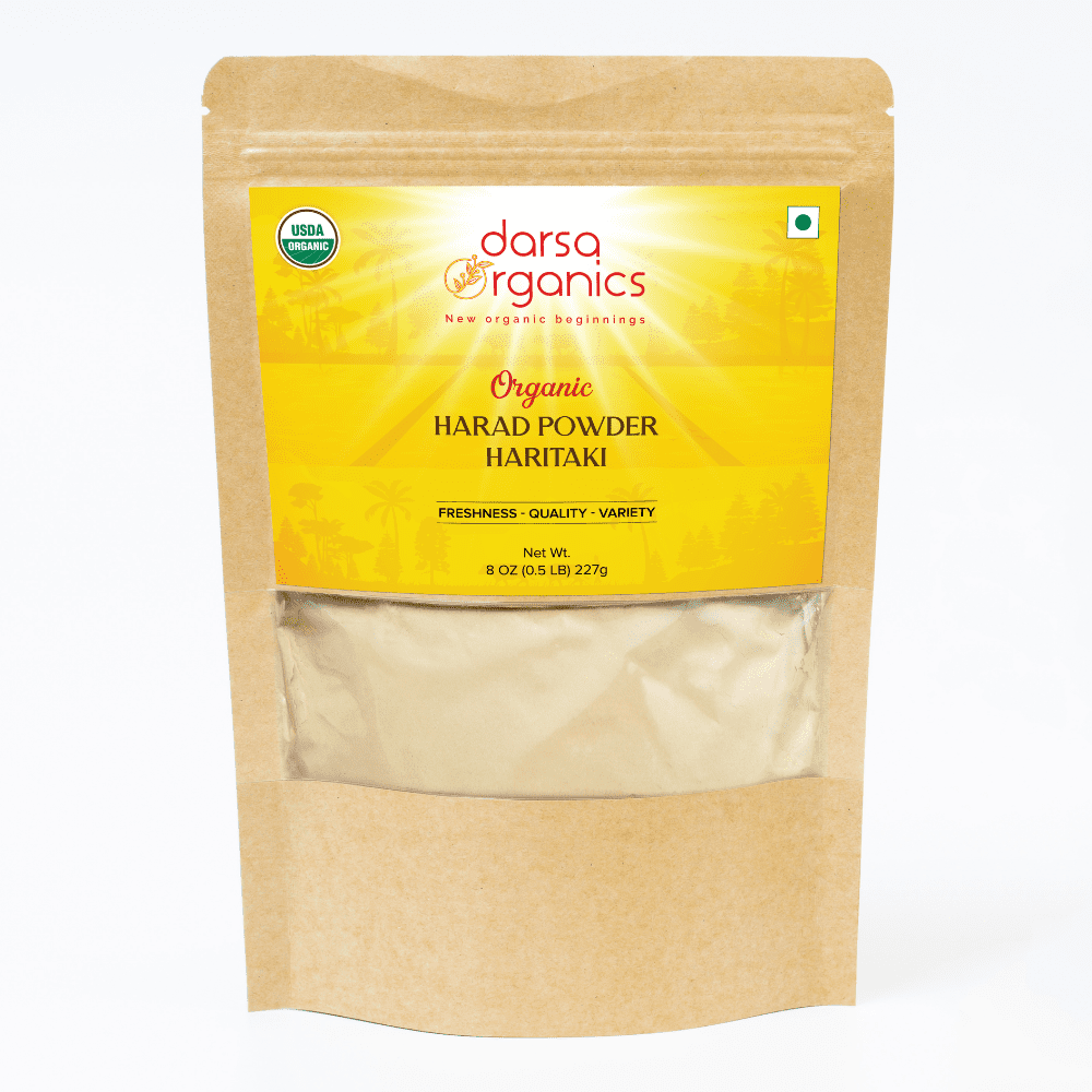 Darsa Organics Harad Powder for Hair Skin, USDA Organic certified ...