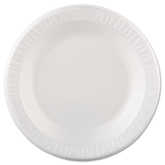 Dart Laminated Foam Dinnerware 10 1/4" Plates, 125 count, (Pack of