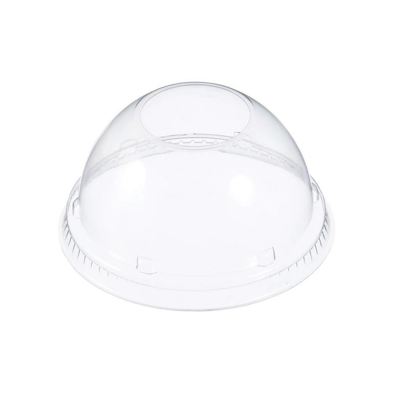 Dome Lids for Foam Cups and Containers, Fits 12 oz to 24 oz Cups, Clear, 1,000/Carton