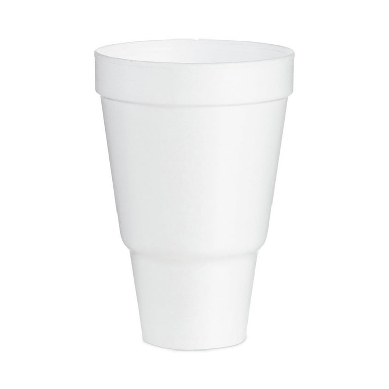 Foam Drink Cups, 32 oz, Tapered Bottom, White, 25/Bag, 20 Bags/Carton Foam Drink Cups, 32 oz, Tapered Bottom, White, 25/Bag, 20 Bags/Carton