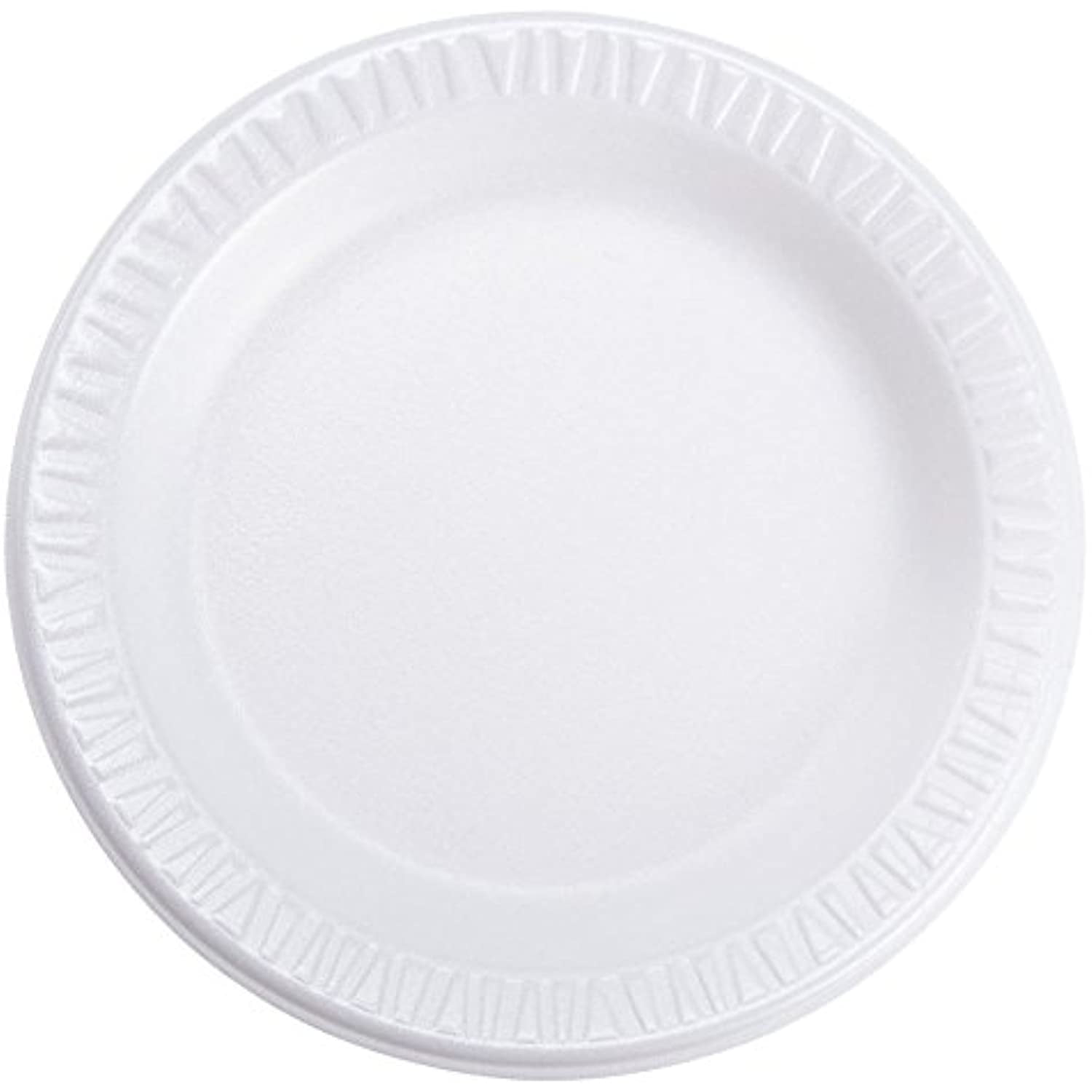 Dart 6Pwc 6" Foam Plate, Concorde NonLaminated Foam Dinnerware, White