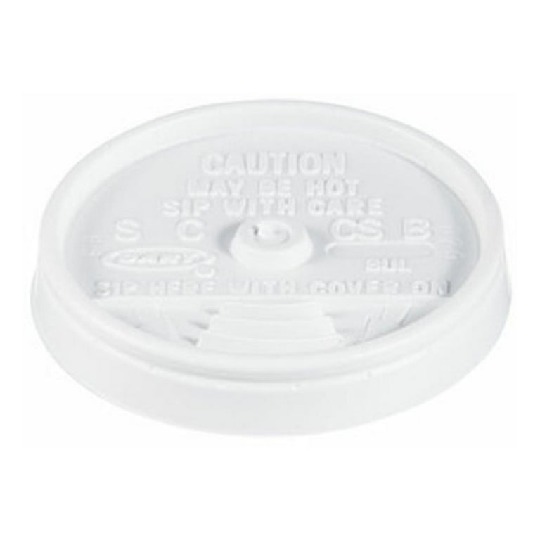 Sip Thru Lids, Fits 6 oz to 10 oz Cups, White, 100/Pack, 10 Packs/Carton Sip Thru Lids, Fits 6 oz to 10 oz Cups, White, 100/Pack, 10 Packs/Carton