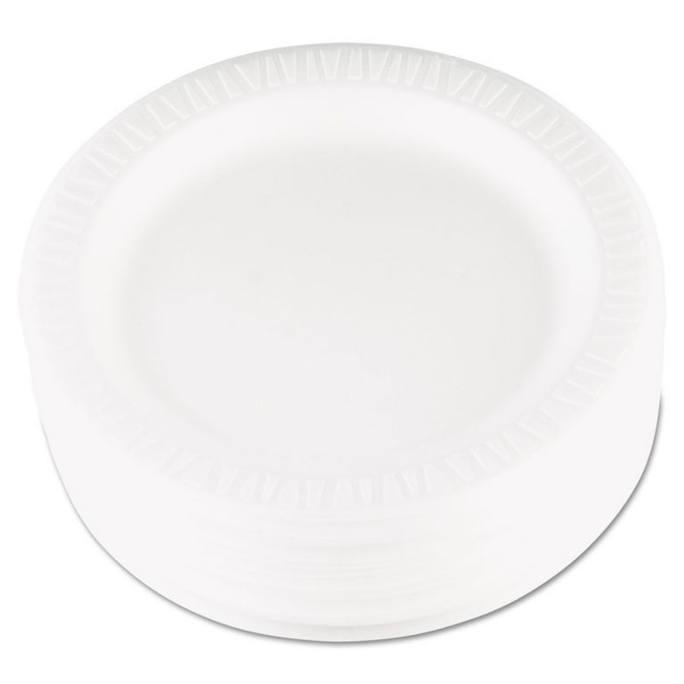Dart 9PWQR 9 in. Quiet Classic Laminated Foam Dinnerware Plate