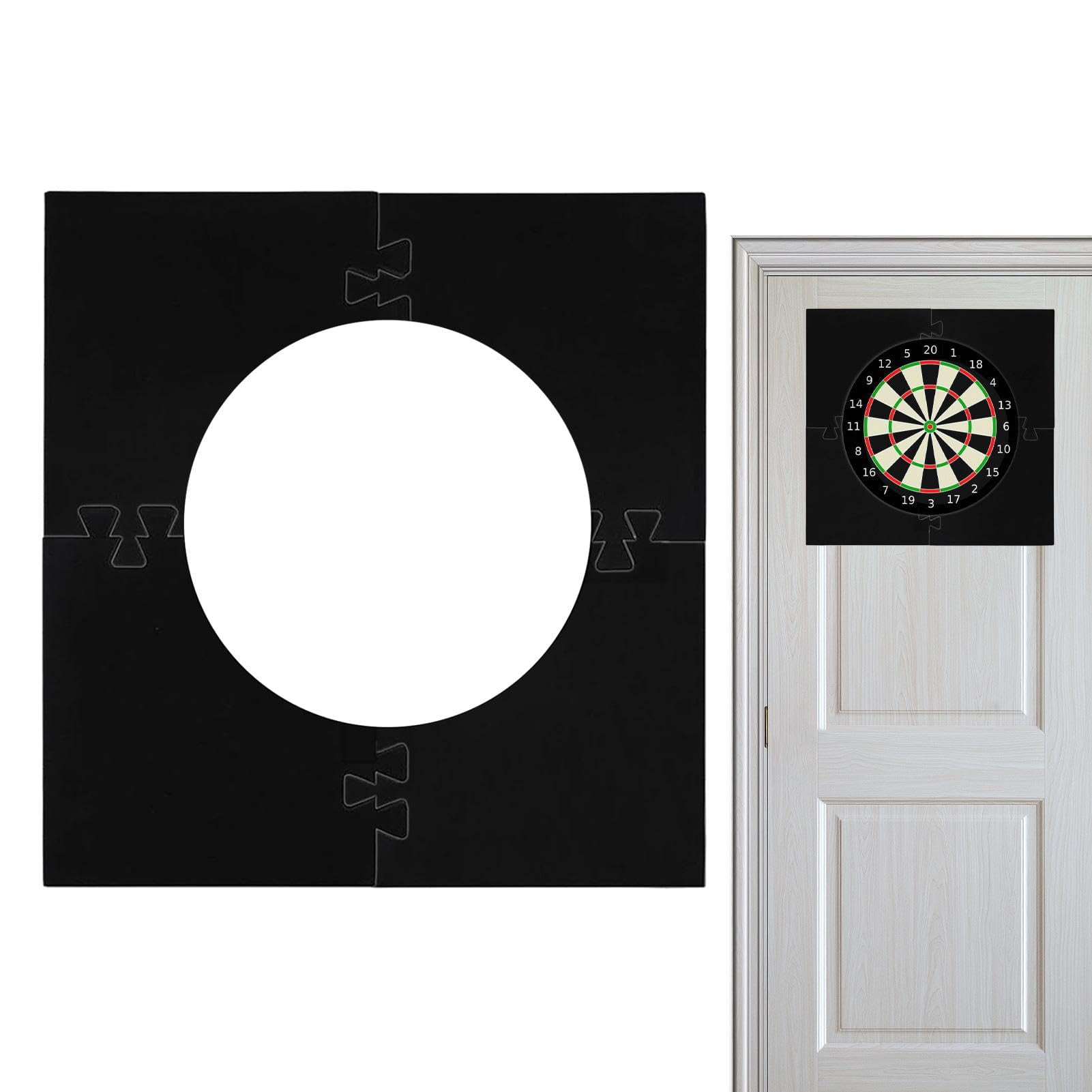 Dart Backboard And Wall Protector Dartboard Surround Ring Square