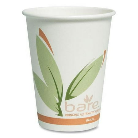 Solo® Hot Cups, Single Poly Paper, 12oz., 50/PK, MI (SCC412RCNJ8484)