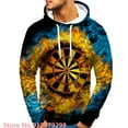 Dart Board Design Hoodies Fashion 3D Printed Sweatshirts Game Harajuku