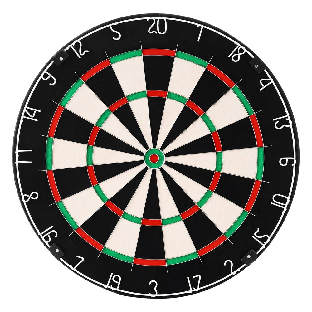 Dart Board, High-Grade Self-Healing Sisal Fiber Dartboard with Staple-Free Bullseye, Blade Wire & Rotating Number Ring, 17.7" Professional Dartboard for Home Party Game Room (Darts Not Included)