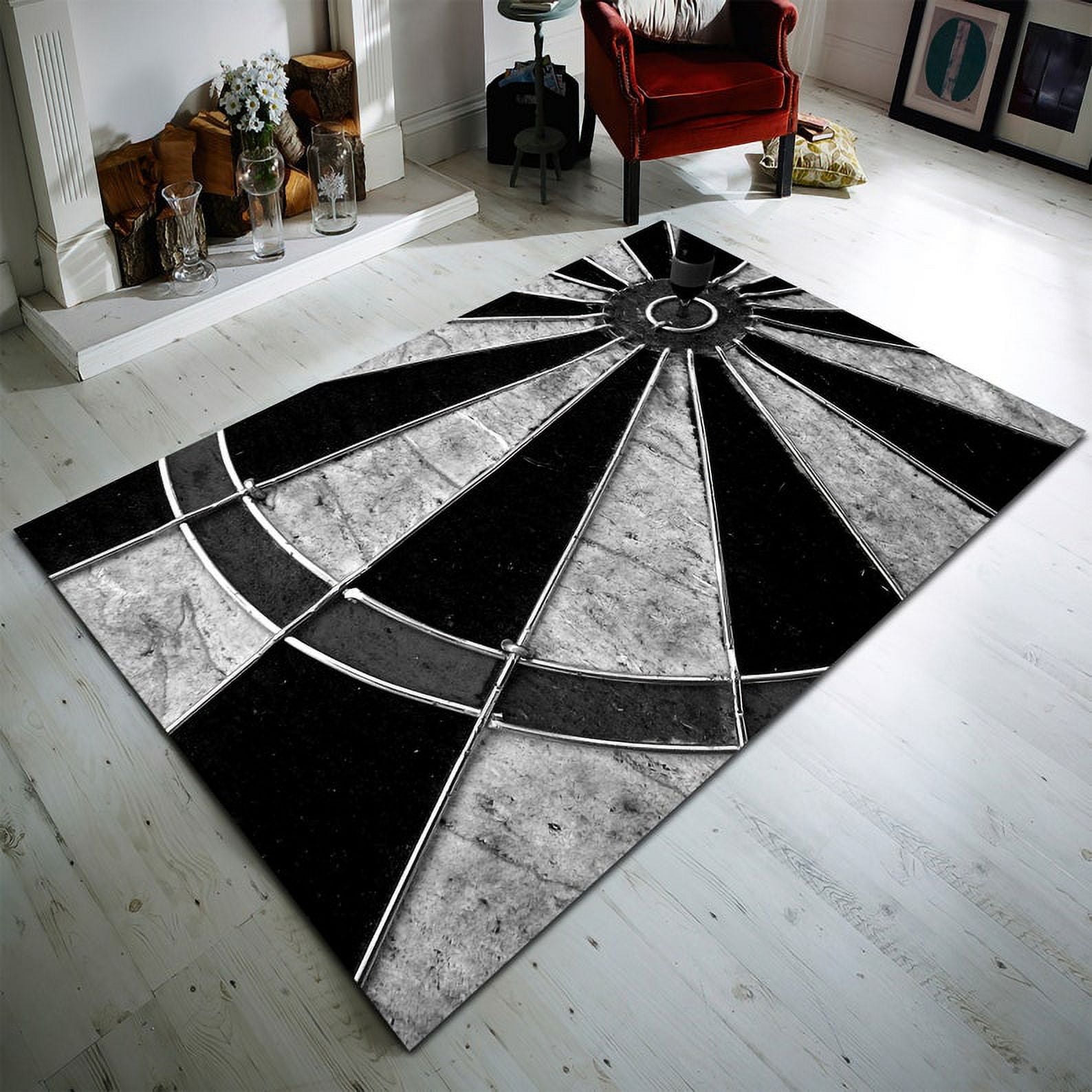 Dart Board Rug, Dart Board Target Rug, Dart Board Area Rug 4x6 ft ...