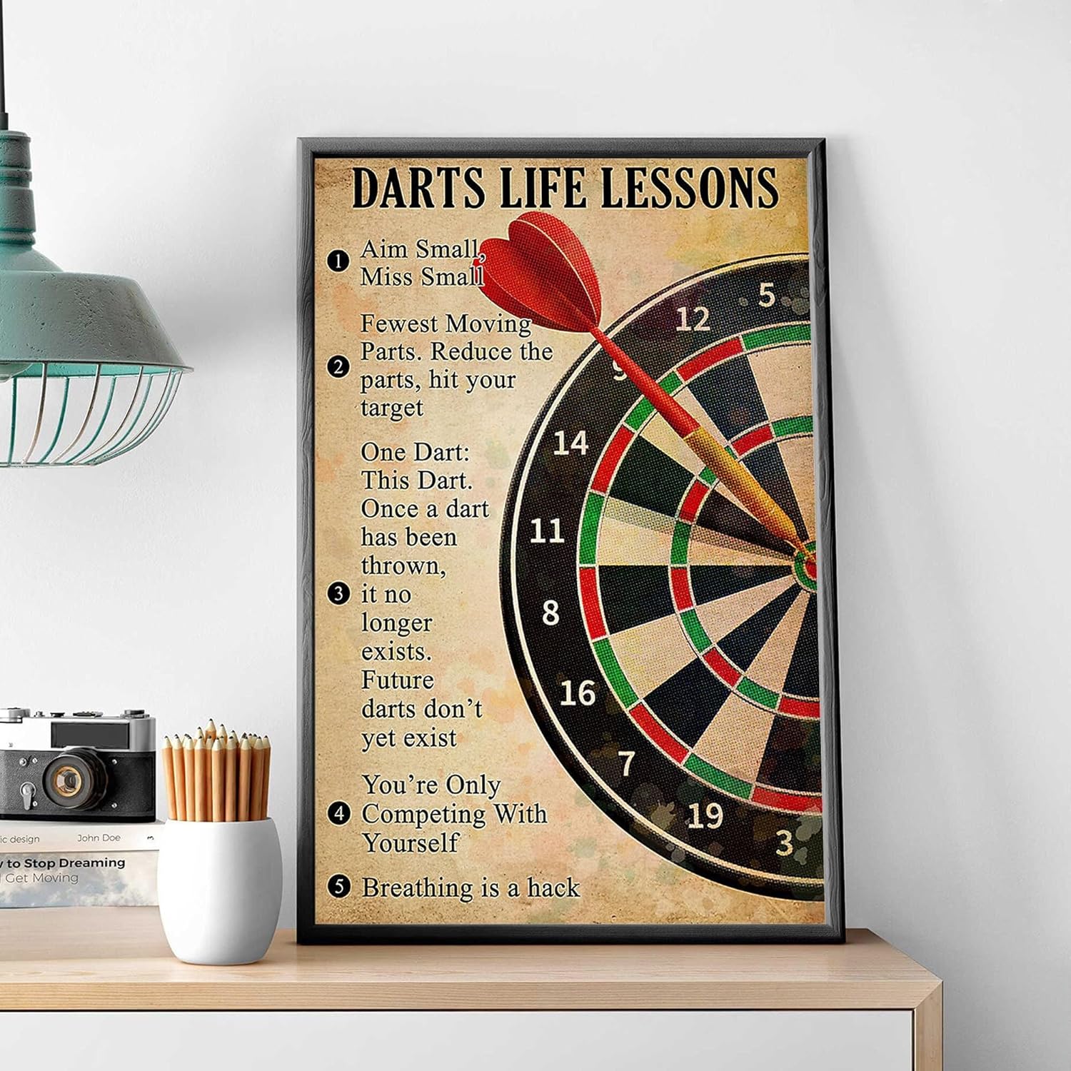 Dart Board Vintage Art Dart Life Lesson 1000 Piece Jigsaw Puzzle for