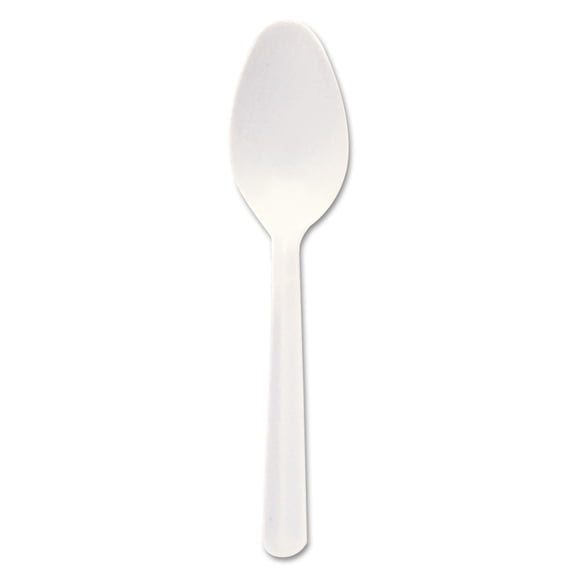Dart Bonus Polypropylene Cutlery, 5", Teaspoon, White -DCCS5BW