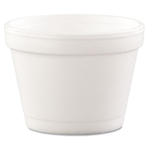 Dart Bowl Containers, 4 oz, White, Foam, 1,000/Carton, Each