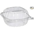 thumbnail image 1 of Dart C57PST1 Clear Plastic Seal Hinged-Lid Food Containers 6 x 6" [BULK] (100 Pack), 1 of 6