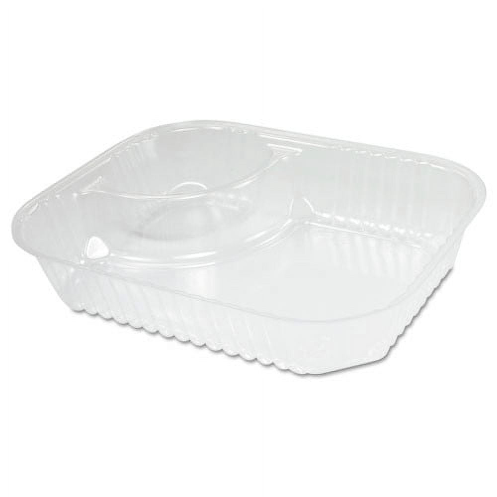 Tohuu Food Divider Plates Lunch Trays for Cafeteria 5 Compartment