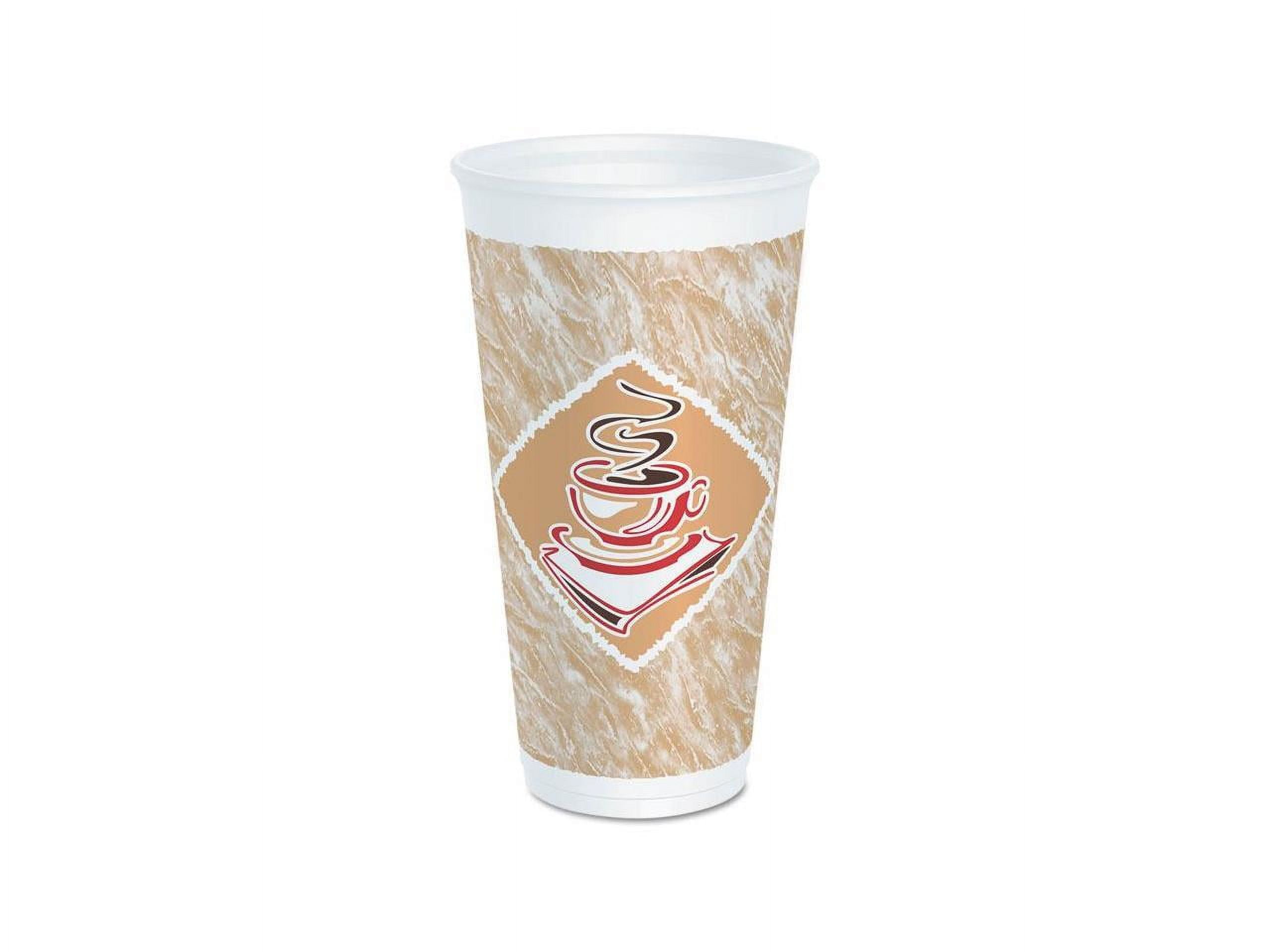 51 Styrofoam 6.4 oz Disposable Coffee Cups Hot Cold Drinking Beverage Insulated