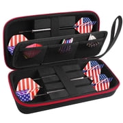Dart Case Holder Bag, Portable Storage Organizer for 6pcs Darts and Tips, Black- Case Only