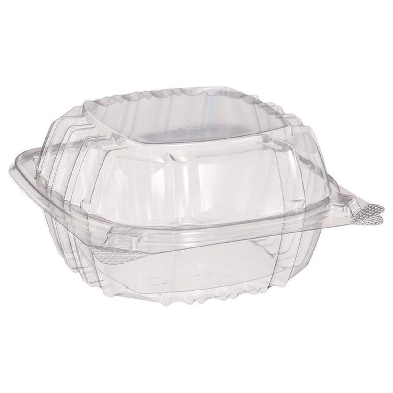 Dart ClearSeal Hinged-Lid Plastic Containers, 5.8 x 6 x 3, Clear, Plastic, 125/Pack, 4 Packs/Carton - image 1 of 4