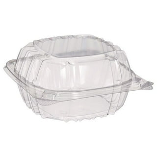 Plastic Hinged Lid Sandwich Container, 3.25 x 6.5 x 3, Clear, 85/Pack, 3 Packs/Carton Plastic Hinged Lid Sandwich Container, 3.25 x 6.5 x 3, Clear, 85/Pack, 3 Packs/Carton