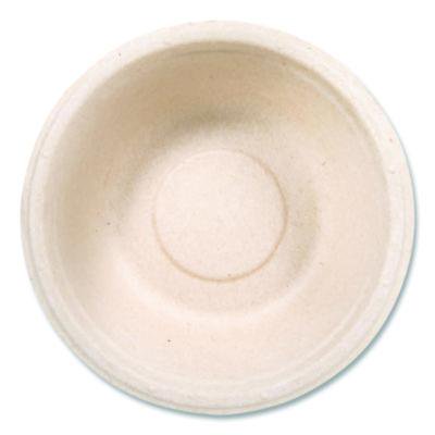 Dart 12FBRB Compostable Molded Fiber Dinnerware, Proplanet Seal, Bowl, 12 Oz, Natural, 1,000/carton