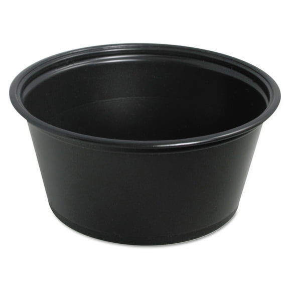 Dart® Conex Complements Portion/medicine Cups, 3.25 Oz, Black, 125/bag, 20 Bags/carton