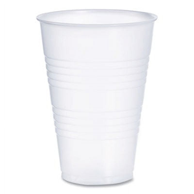 Dart Conex Translucent 14 Oz Plastic Cold Cups, 1,000 Cups (20 bags of 50 cups each)