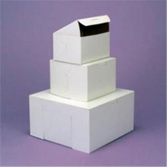 Dart Container 50290 9 x 9 x 4 in. Bakery Box, White