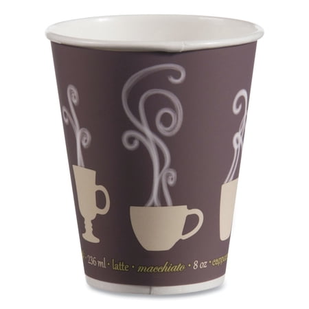 Dart DWTG16ST Thermoguard 16 oz. Insulated Paper Hot Cups - Steam Print (600/Carton)