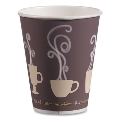 Dart DWTG16ST Thermoguard Insulated Paper Hot Cups, 16 Oz, Steam Print, 600/carton