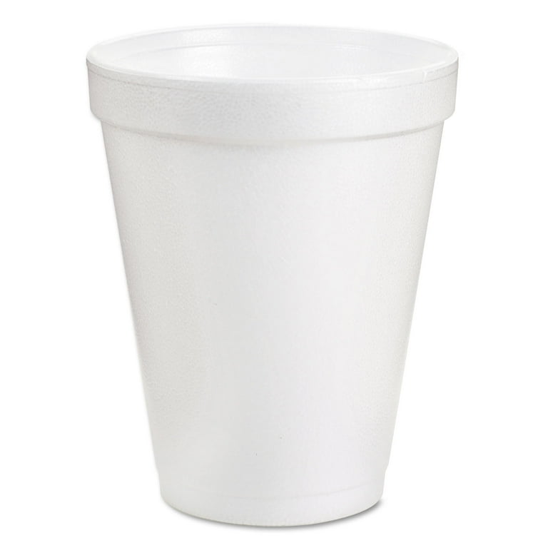 Foam Drink Cups, 6 oz, White, 25/Bag, 40 Bags/Carton Foam Drink Cups, 6 oz, White, 25/Bag, 40 Bags/Carton