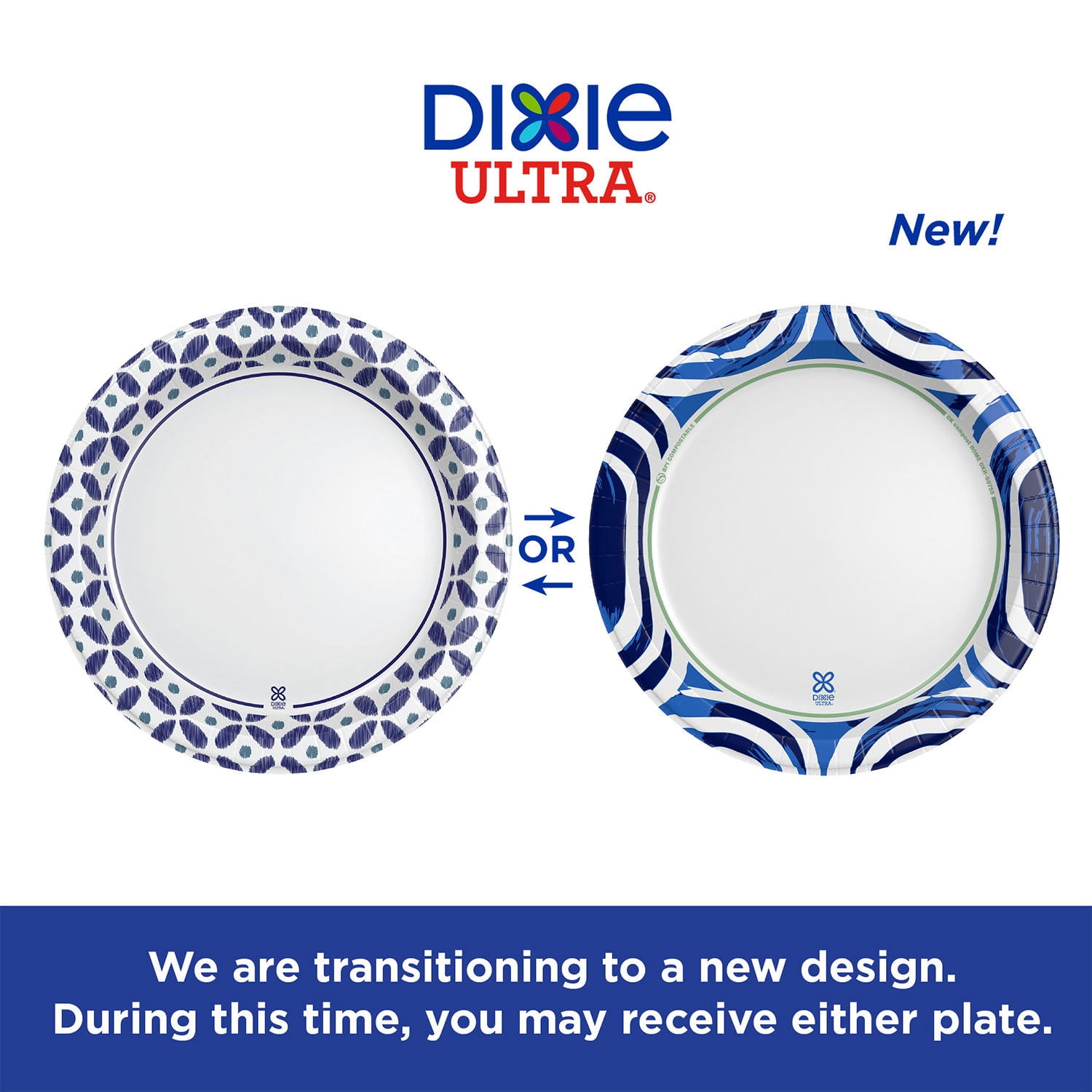 Dart Dixie Ultra Heavyweight Disposable Paper Plates, 10 inches, 186 Count