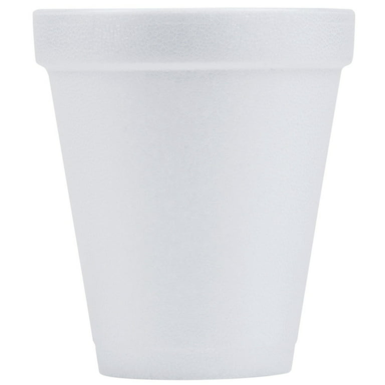 DART 16 oz. White Disposable Foam Cups, 20/Bag, 25 Bags/Carton