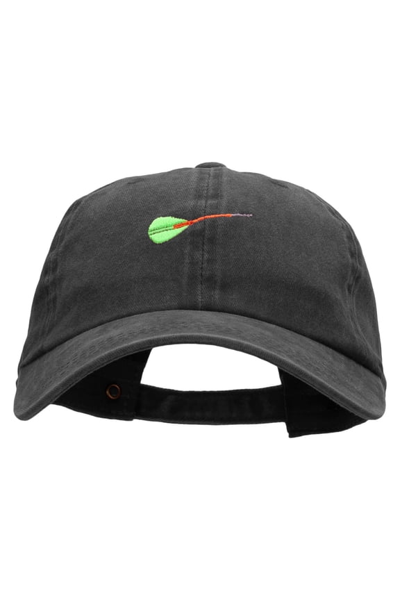 Dart Embroidered Unstructured Cotton Cap - Black OSFM