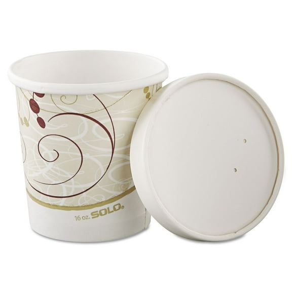 Dart Flexstyle Double Poly Paper Containers, 16oz, Symphony, 25/Pack, 10 Packs/Carton (KHB16ASYM)