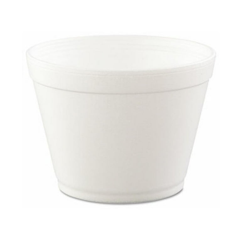 Foam Containers, Extra Squat, 16 oz, White, 25/Bag, 20 Bags/Carton Foam Containers, Extra Squat, 16 oz, White, 25/Bag, 20 Bags/Carton