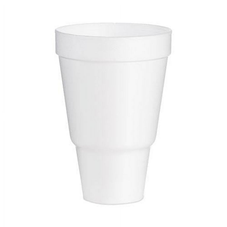 Foam Drink Cups, 32 oz, Tapered Bottom, White, 25/Bag, 20 Bags/Carton Foam Drink Cups, 32 oz, Tapered Bottom, White, 25/Bag, 20 Bags/Carton