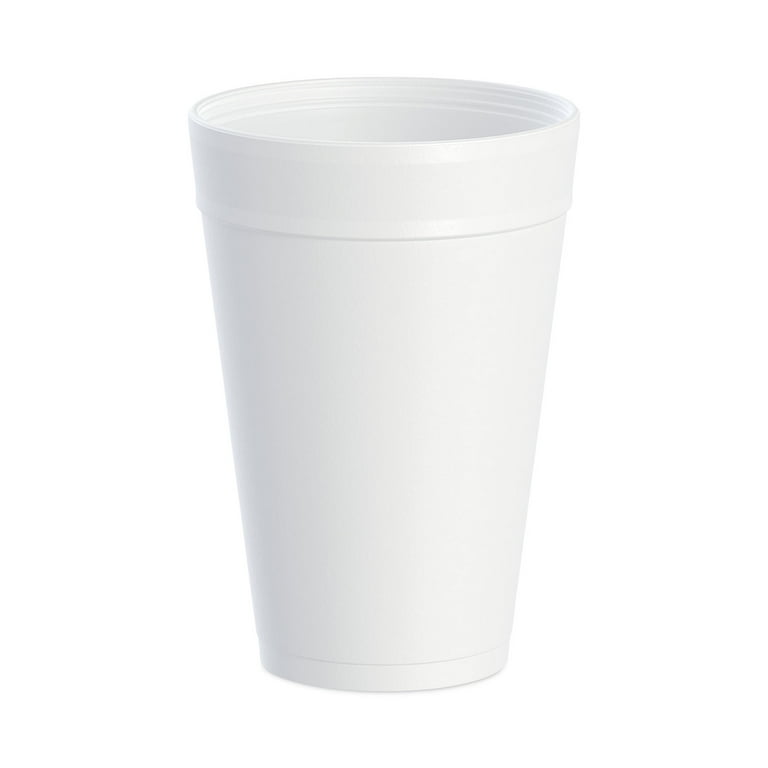 Foam Drink Cups, 32 oz, White, 25/Bag, 20 Bags/Carton Foam Drink Cups, 32 oz, White, 25/Bag, 20 Bags/Carton
