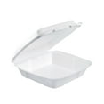 thumbnail image 1 of Dart Foam Hinged Lid Container, Performer Perforated Lid, 9 x 9.4 x 3, White, 100/Bag, 2 Bag/Carton -DCC90HTPF1R, 1 of 5